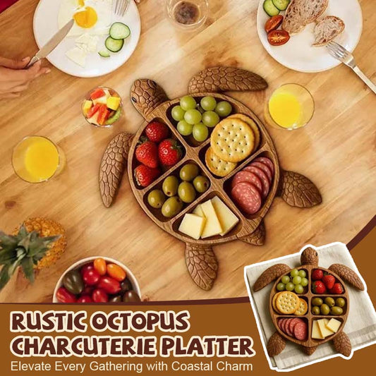 Rustikale Oktopus-Wurstplatte