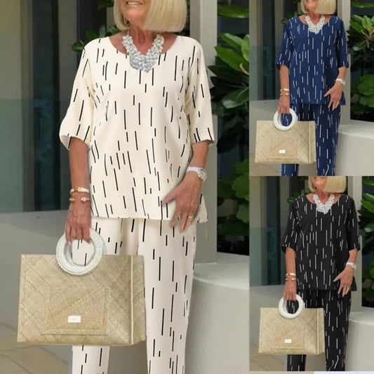 💥🔥【Oberteile + Hosen】【40–110 kg】2025 Sommer Neue Mode Loses zweiteiliges Set