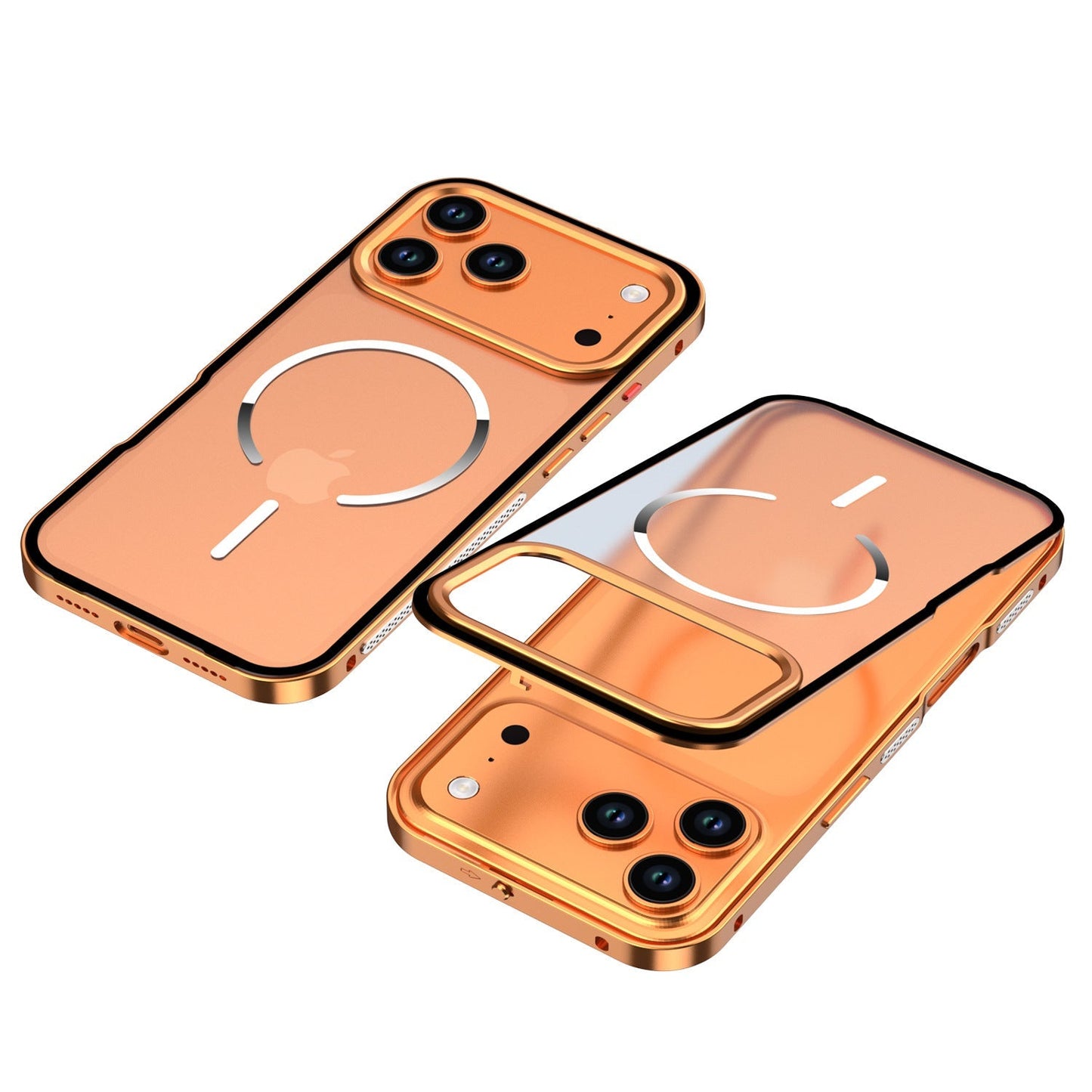 Frosted Magnetic Phone Case With Metal Frame