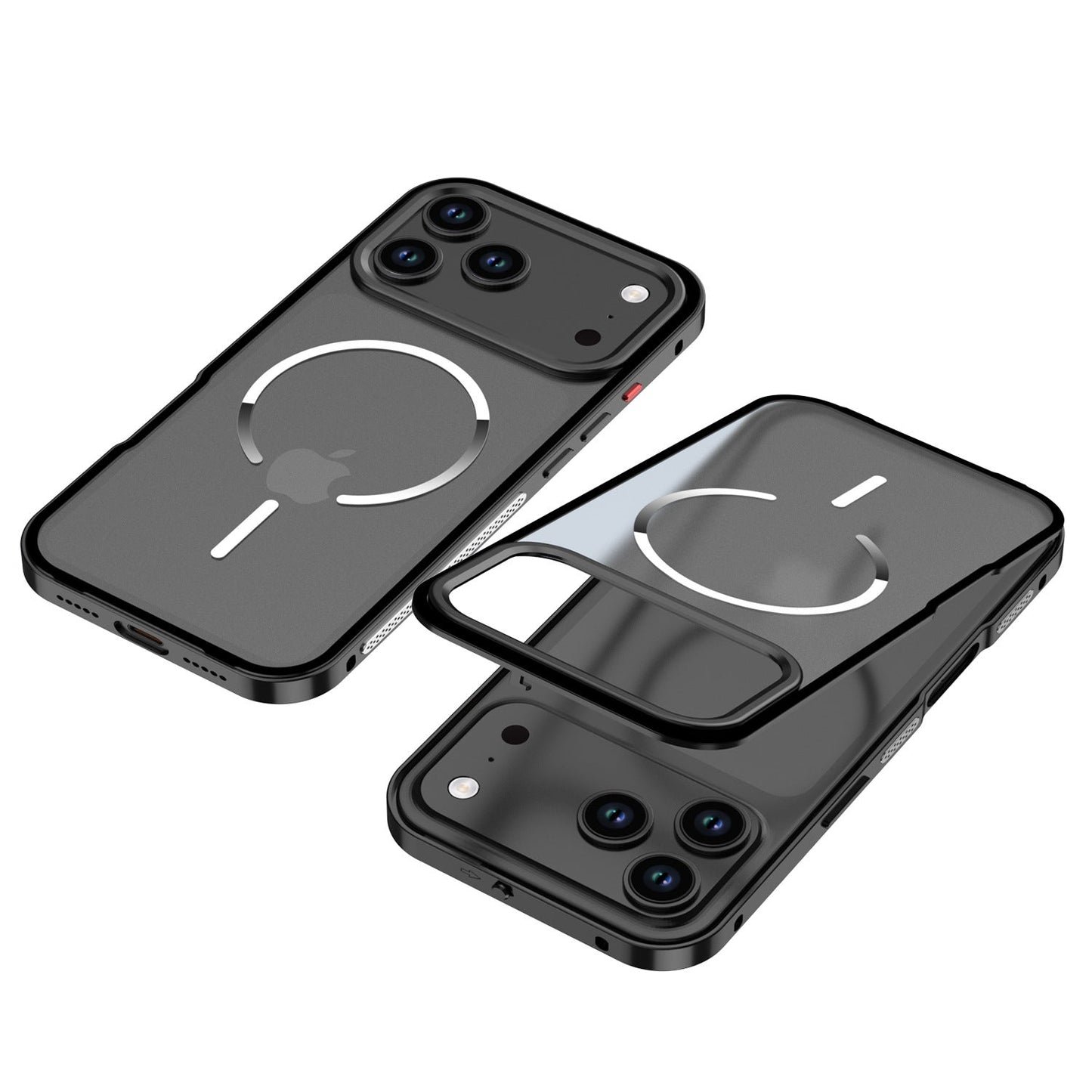 Frosted Magnetic Phone Case With Metal Frame