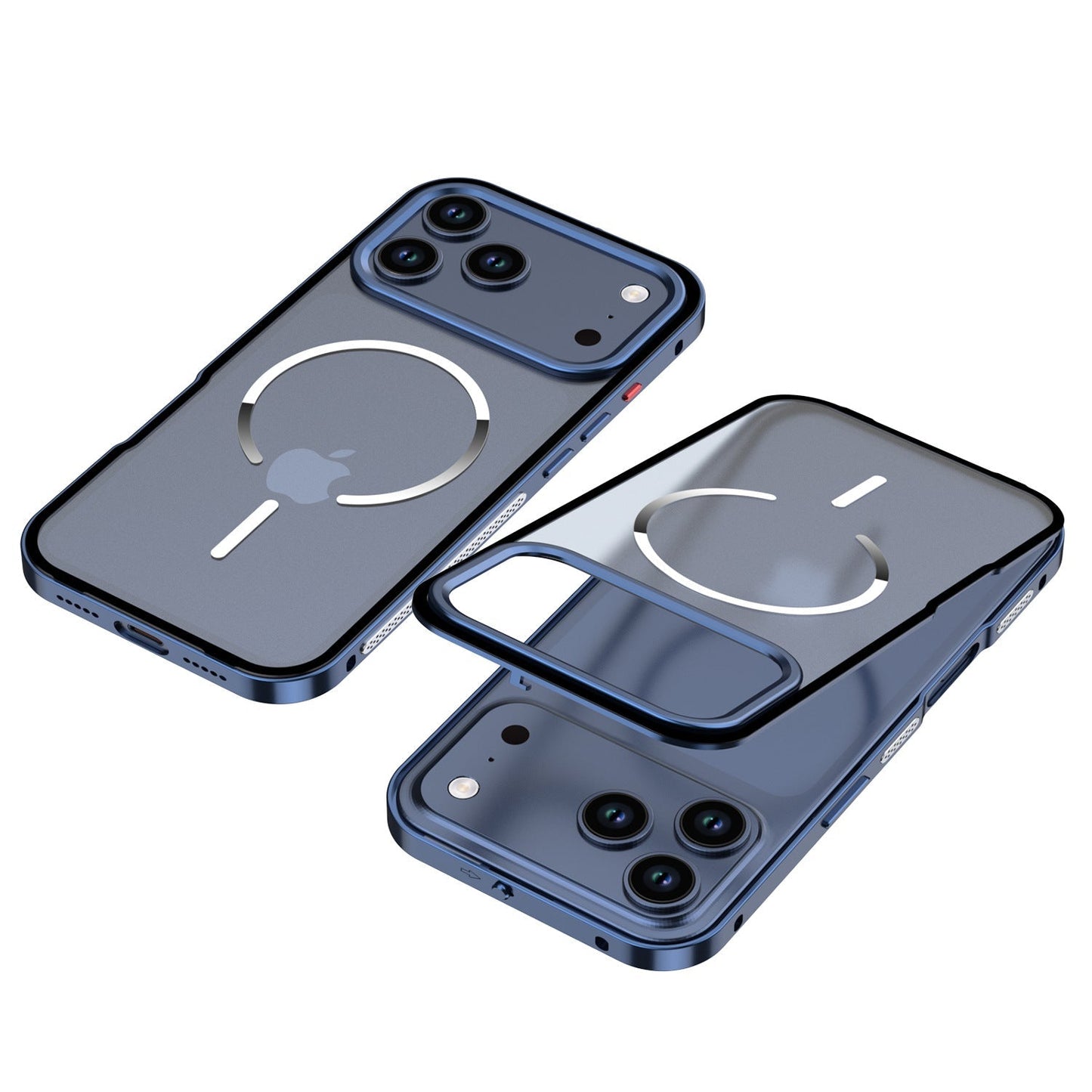 Frosted Magnetic Phone Case With Metal Frame