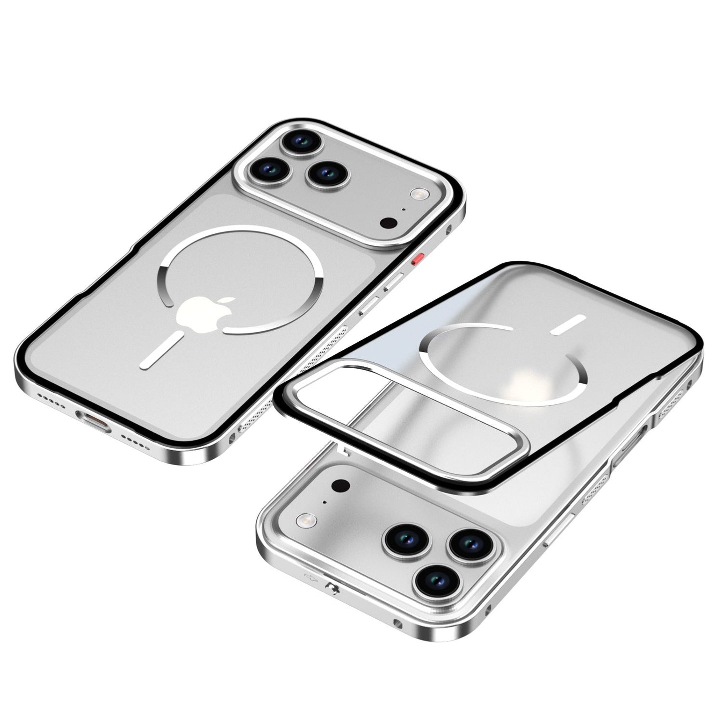 Frosted Magnetic Phone Case With Metal Frame