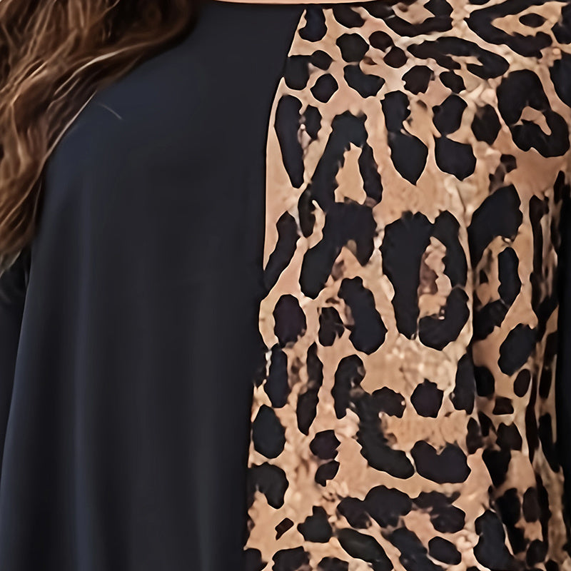 Women's Leopard Print Long Skirt