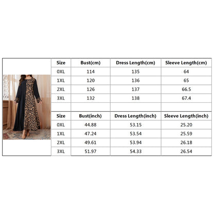 Women's Leopard Print Long Skirt