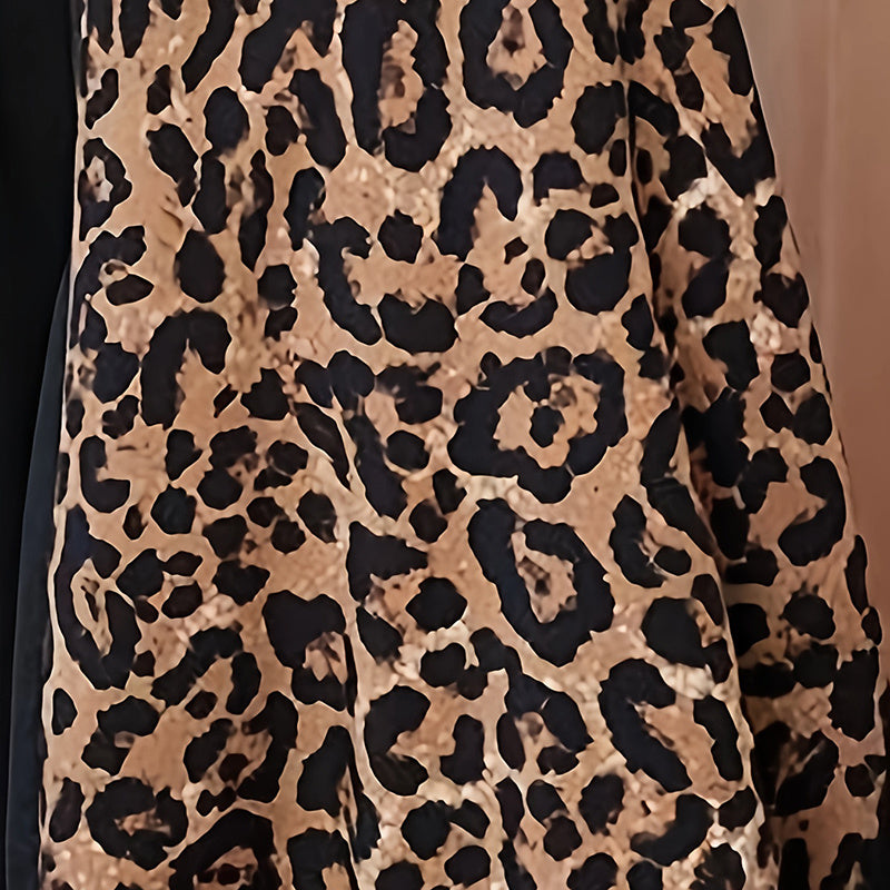 Women's Leopard Print Long Skirt