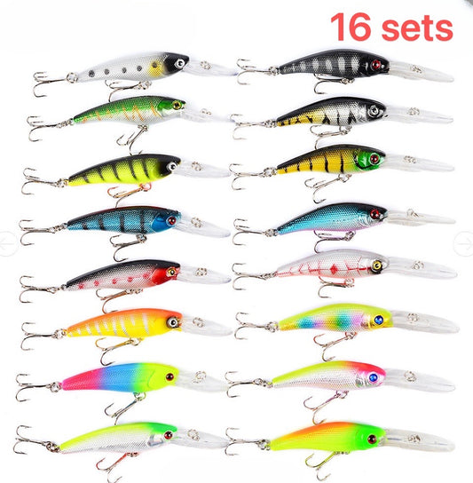 16-piece fishing lure set