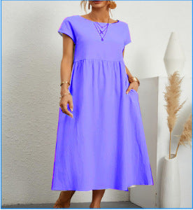 【S-3XL】New Summer Short Sleeve Dress