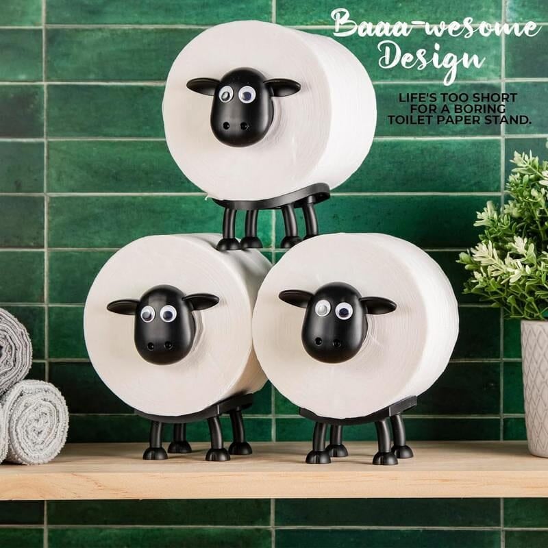Toilettenpapierhalter mit Schaf-Motiv