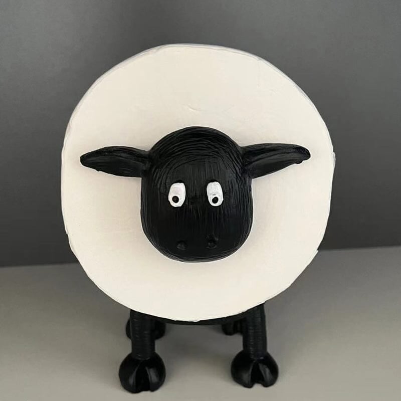 Toilettenpapierhalter mit Schaf-Motiv