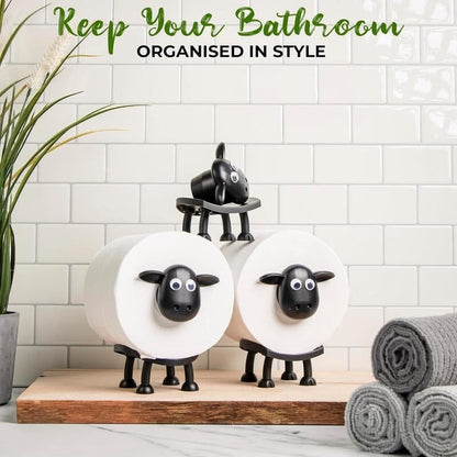 Toilettenpapierhalter mit Schaf-Motiv