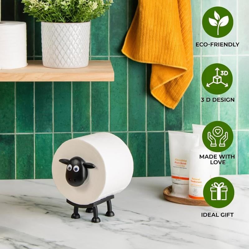 Toilettenpapierhalter mit Schaf-Motiv