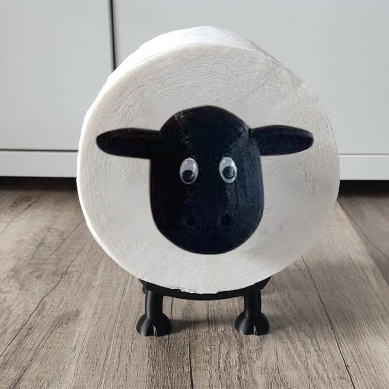 Toilettenpapierhalter mit Schaf-Motiv