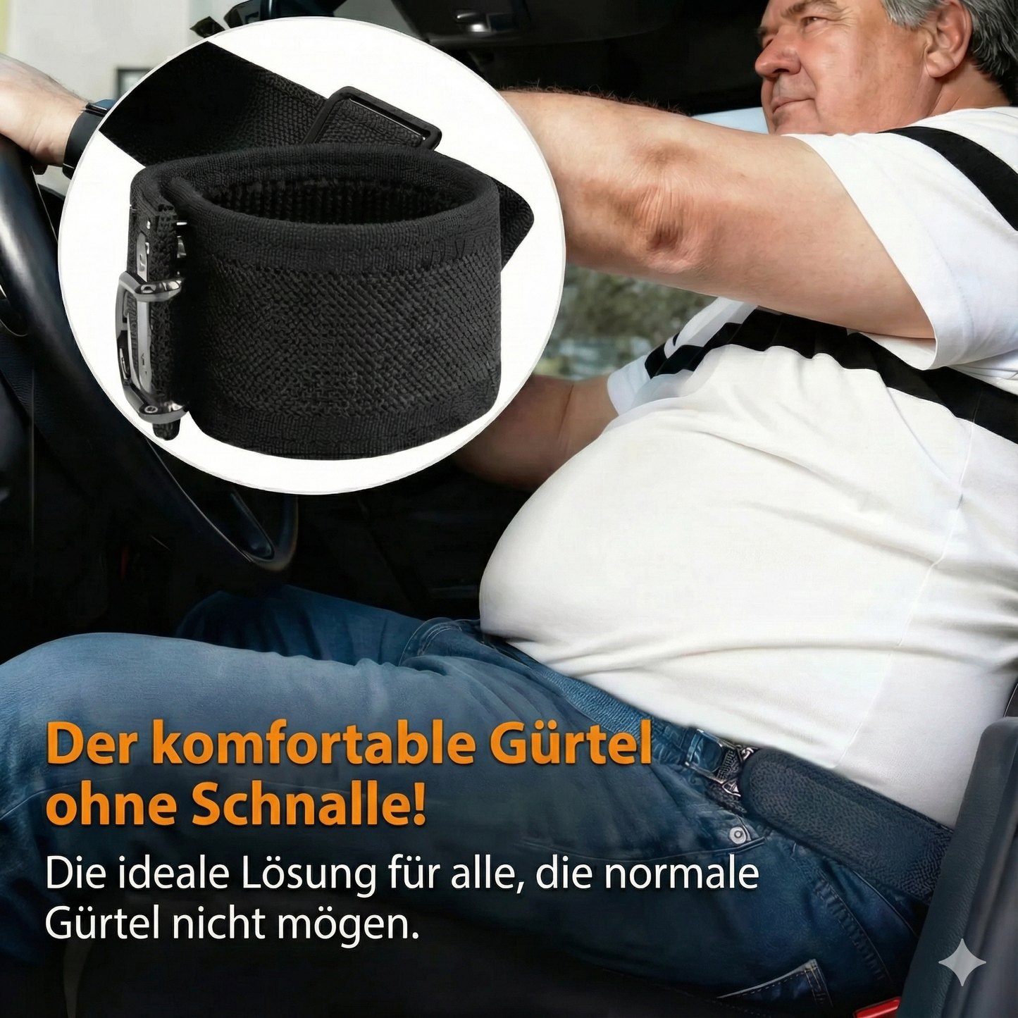 Stretchgürtel | Ohne Schnalle. Kein Druck. Einfach bequem