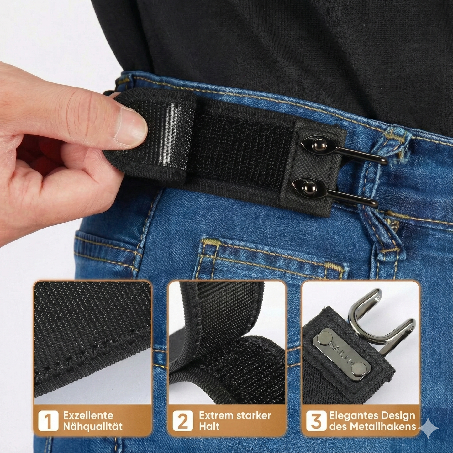Stretchgürtel | Ohne Schnalle. Kein Druck. Einfach bequem