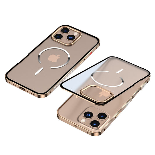 Frosted Magnetic Phone Case With Metal Frame
