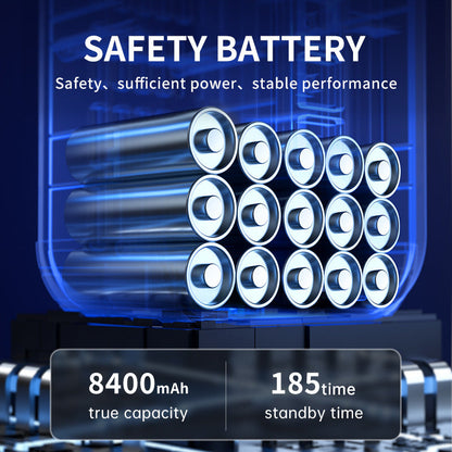 12-V-Auto-Starthilfe-Powerbank mit kabellosem Ladegerät und Luftpumpe – Multifunktionaler Notfall-Batterie-Booster