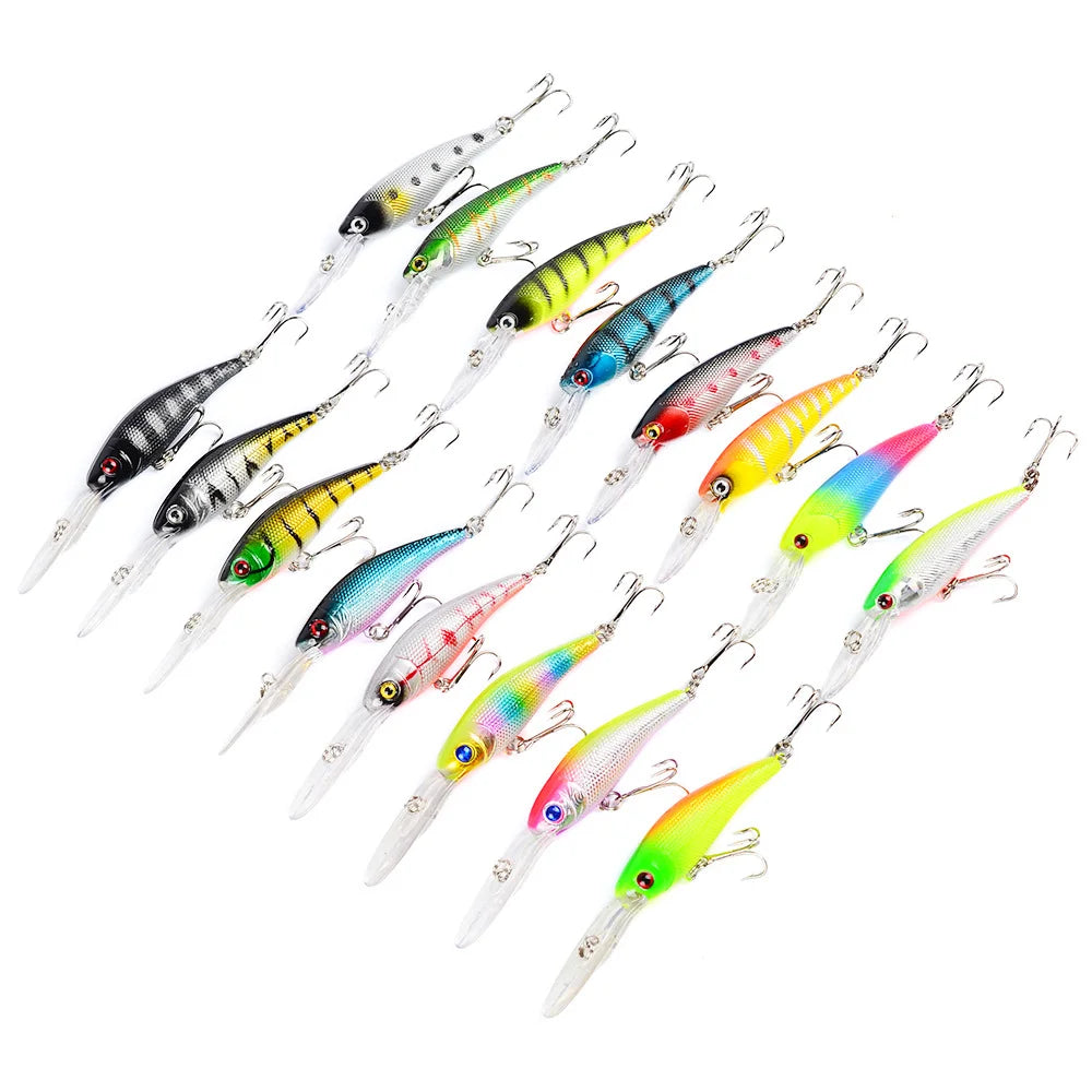 16-piece fishing lure set
