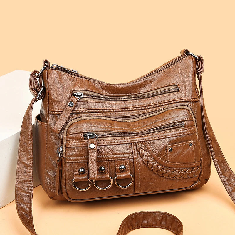 Women's Multi-Pocket Messenger Bag