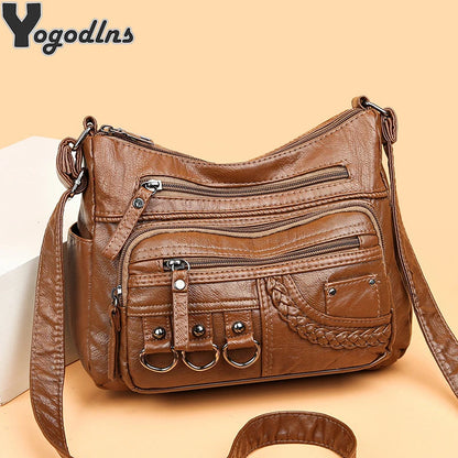 Women's Multi-Pocket Messenger Bag