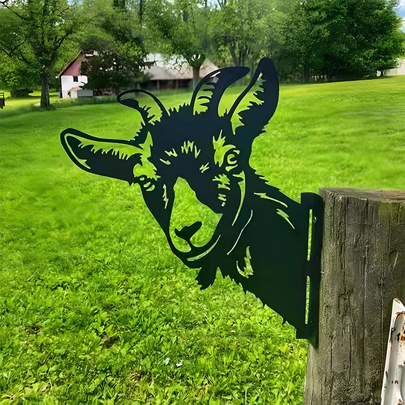 Metal Animal Decorations For Gardens And Farms