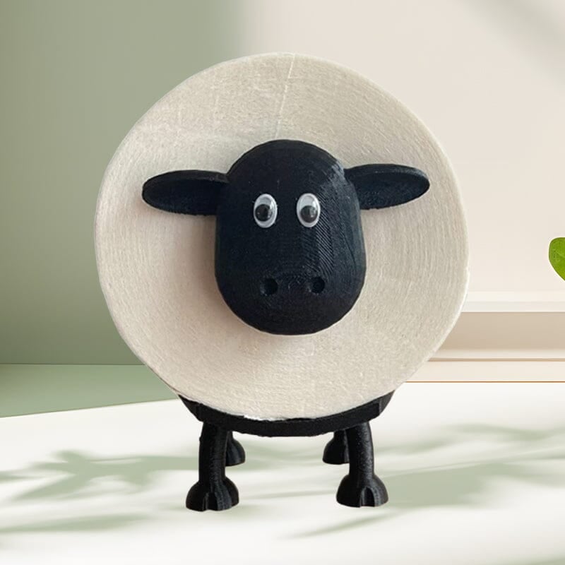 Toilettenpapierhalter mit Schaf-Motiv