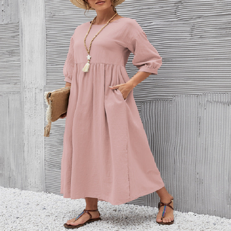 【S-3XL】New Summer Short Sleeve Dress