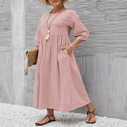 【S-3XL】New Summer Short Sleeve Dress