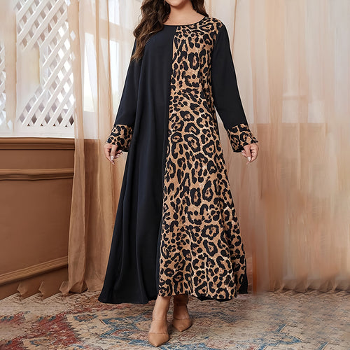Women's Leopard Print Long Skirt