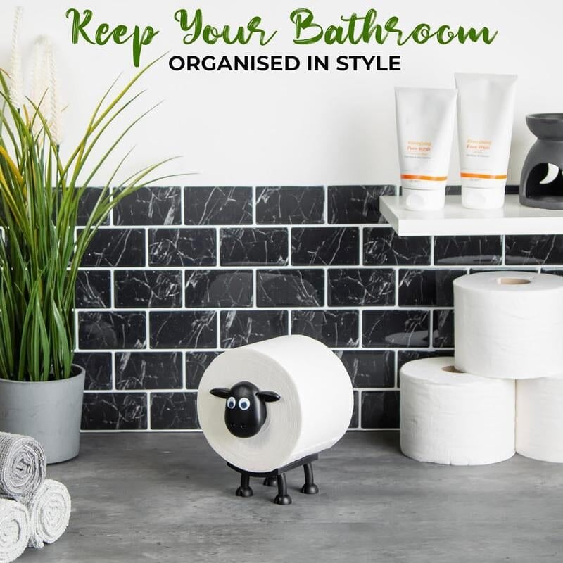 Toilettenpapierhalter mit Schaf-Motiv
