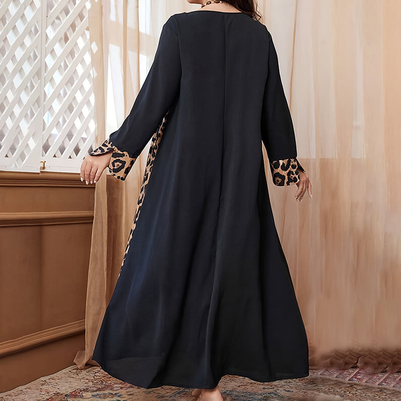 Women's Leopard Print Long Skirt