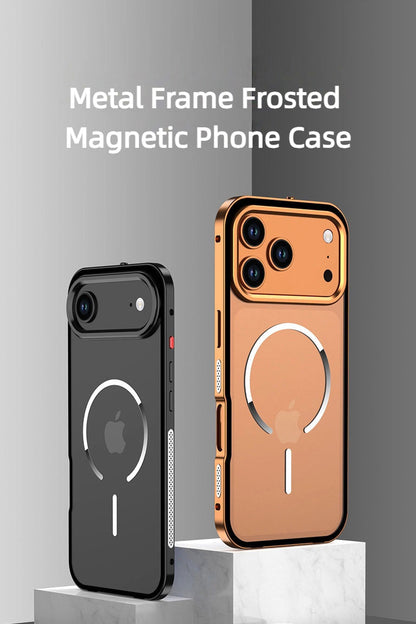 Frosted Magnetic Phone Case With Metal Frame